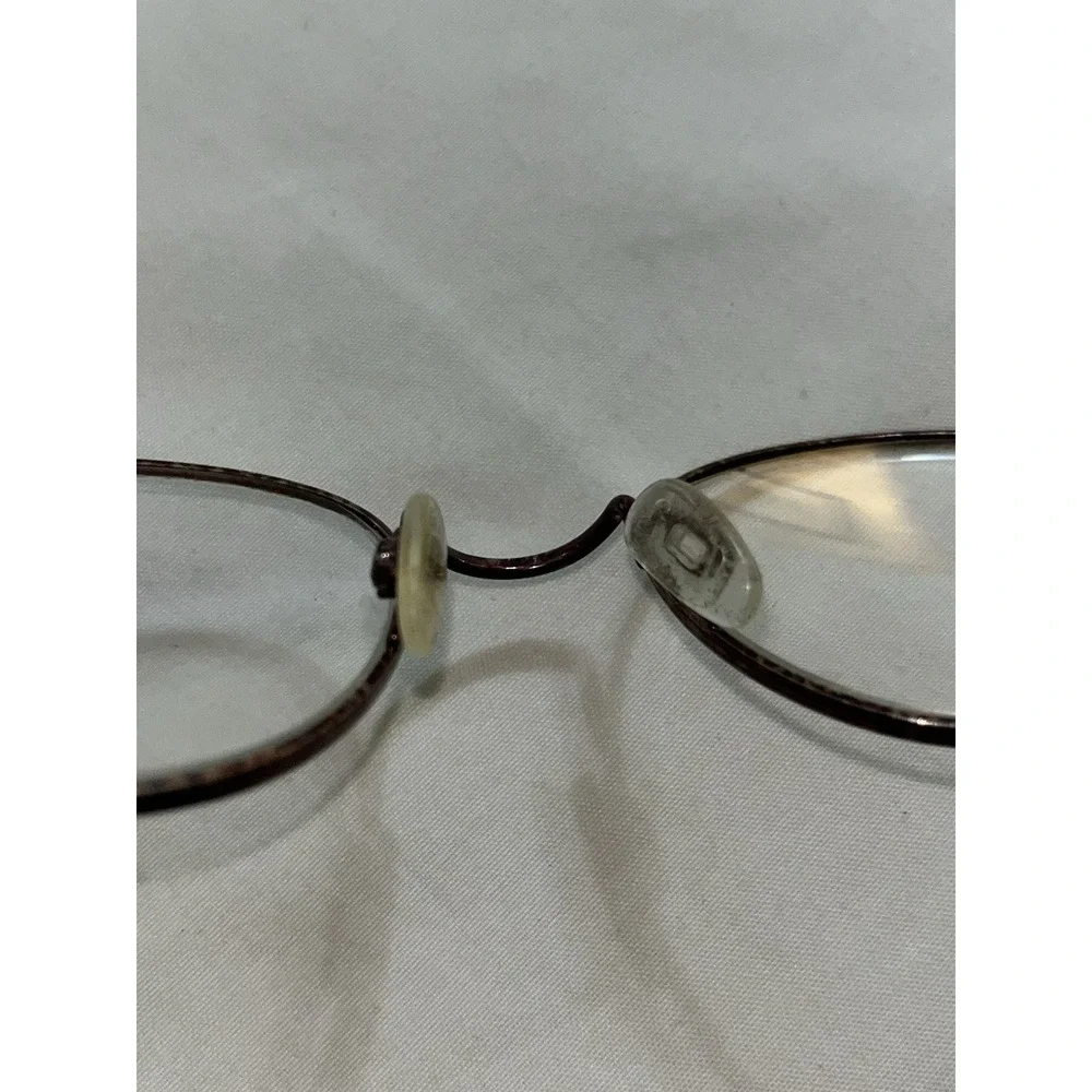 Luxottica 402 Eye Glasses Round Burgundy Tortoise Shell Carbomahogany 47-20-140